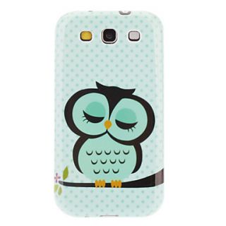 Sleeping Owl Pattern Hard Case for Samsung Galaxy S3 I9300