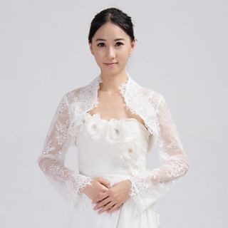 Fashion Long Sleeve Lace Bridal Wedding/Special Occasion Wrap/Jacket