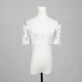 Gorgeous Half Sleeve Lace Evening/Casual Wedding Wrap/Jacket (More Colors)