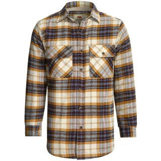 Dakota Grizzly Mack Flannel Shirt   Sherpa Lined  Long Sleeve (For Men)   OLIVE (2X )