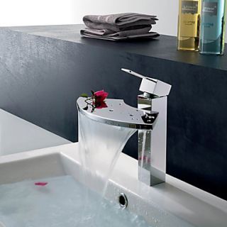 Special Design Sectoral Spout Waterfall Bathroom Sink Faucet