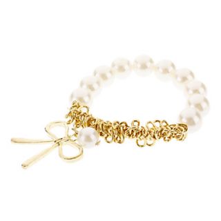 Simple Wild Personality Pearl Bow Bracelet