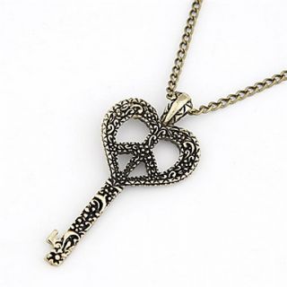 Cool Design Alloy With Key Shaped Pendant Womens Necklace