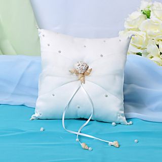 Pterry Ring Pillow With Authentic Seashell