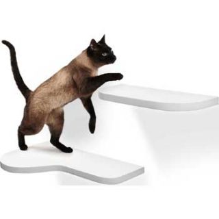 Loft Cat Shelf Set in White, Pack of 2 shelves