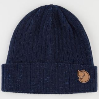 Plated Rib Beanie Navy One Size For Men 221175210