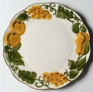 Stangl Sculptured Fruit 12 Chop Plate/Round Platter, Fine China Dinnerware   Gr