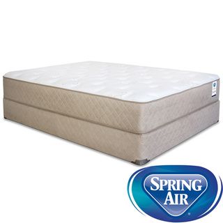 Spring Air Back Supporter Bancroft Plush Queen size Mattress Set (QueenSet includes Mattress, foundationFirst layer Quilted top has dacron fiber, 0.75 inch soft foamSecond layer 0.375 inch memory foam on top of ergonomically zoned and tempered heavy du