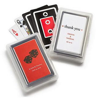 Personalized Playing Card Favors