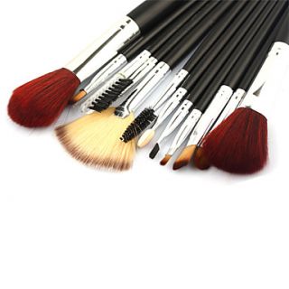 12Pcs Mini Makeup Brush Set Black Package
