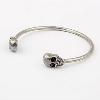 European and American vintage jewelry punk style personality skull bracelet opening (random color)
