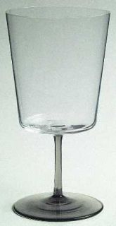 Schott Zwiesel Scz11 Water Goblet   Clear Square Bowl,  Smoke Stem/Foot