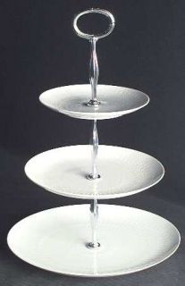 Rosenthal   Continental Romance (All White) 3 Tiered Serving Tray (DP, SP, BB),