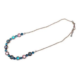 Bohemian Color Bubble diamond sweater chain necklace N395