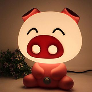 Lovely Cartoon Pig Design Night Lamp