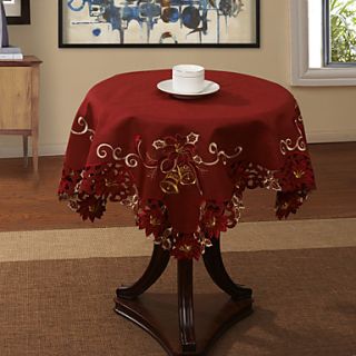 33X33 Modern Style Red Floral Table Cloth