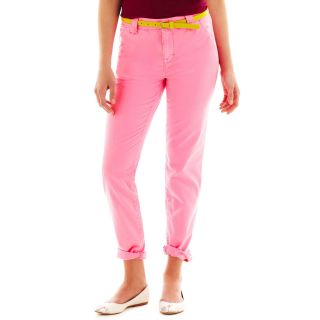 Rolled Boyfriend Cropped Pants   Talls, Pink, Womens