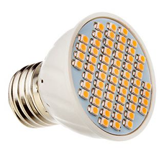 E27 60x3528SMD 3000K Warm White Light LED Spot Bulb (12V)