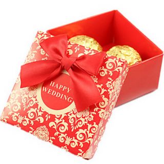 Asina Style Candy Box With Red Bow Set of 50