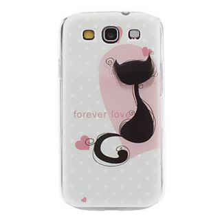 Kitten in Love Pattern Hard Case for Samsung Galaxy S3 I9300
