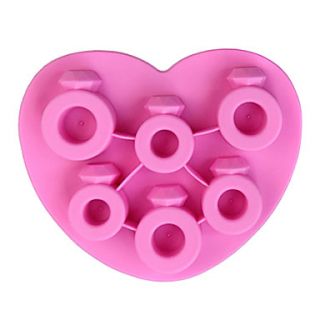 Diamond Ring Freeze Silicone Ice Cube Tray Molds Maker