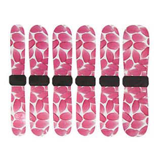 3D Full Cover Nail Water Transfer Stickers C8 Sery Pink Rose Petals