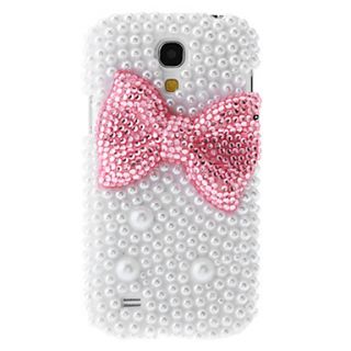 Red Bowknot Painting Pattern Rhinestone Protective Pouches for Samsung Galaxy S4 Mini I9190