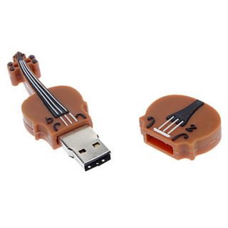 2GB Soft Rubber Classical Violin USB Flash Drive