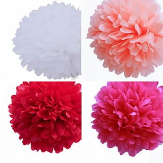 8 inch Paper Flower Wedding Decorations   Set of 4 (More Colors)
