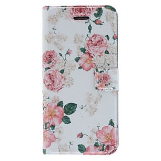 Fragrant Smell Blooming Roses Pattern Full Body Case with Matte Back Cover and Stand for iPhone 5/5S