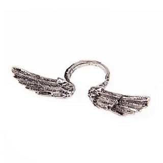 European And American Punk Retro Wave Of People Angel Wings Ring