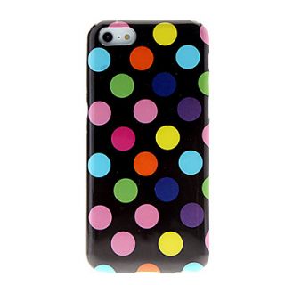 Cololful Round Dots TPU Soft Case with Matte Protection for iPhone 5C (Assorted Colors)