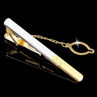 Tie Clip With Gold Tail Chain