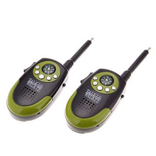 Pair of Interphone Intercom Walkie Talkie Toy with Compass for Children