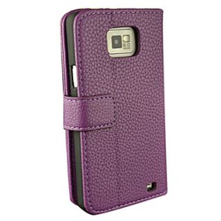 Luxury Book Style PU Leather Case Wallet with Card Holders for Galaxy S2 I9100
