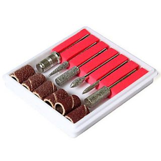 6PCS Nail Art Drill Bits and Sanding Bands