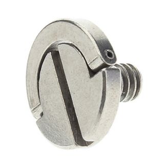 Stainless Steel 1/4 D Ring Screw for Tripod   Silver