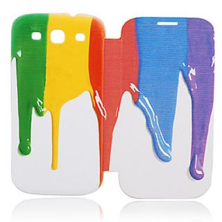 Scatter Oil Paint Leather Case for Samsung Galaxy S3 I9300