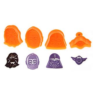 3D Cookie Cutter Cake Decorating Star Wars Design Set Of 4 Pieces