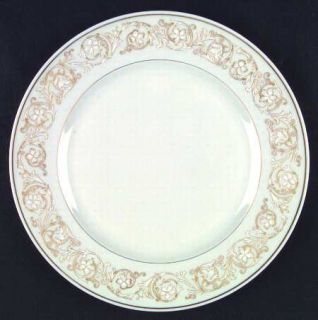 Haviland Esterel Dinner Plate, Fine China Dinnerware   Scrolls & Flowers On Rim
