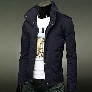Mens Casual Stand Collar Jacket