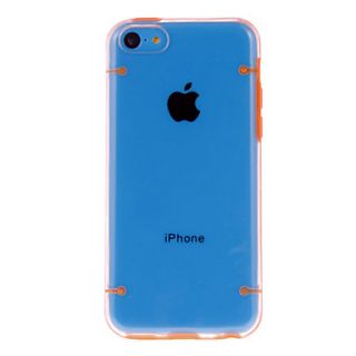 Luminous Transparent Case with Solid Color Frame for iPhone 5C (Assorted Colors)