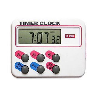 Wooden painted kitchen 24 hour clock timer/electronic timed reminder/timer watch