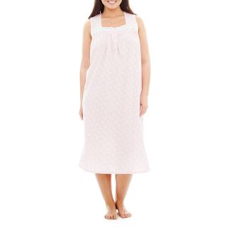 Earth Angels Sleeveless Ballet Nightgown   Plus, Pink, Womens