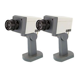 2 Pack Dummy Camera with Built in Motion Sensor