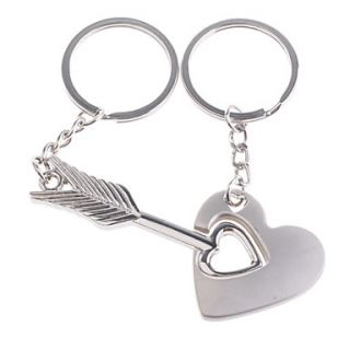 Stainless Lovers keychains (Arrow Across the Heart / 2 Piece Set)