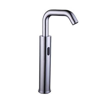 Chrome Finish Brass Kitchen Faucet with Automatic Sensor (Cold)