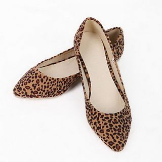 Suede Flat Heel Loafers With Animal Print(More Colors)