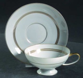 Rosenthal   Continental Rosenthal Rose Footed Cup & Saucer Set, Fine China Dinne