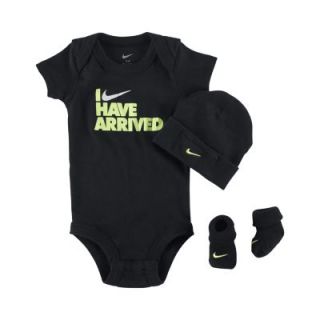 Nike I Have Arrived Three Piece Newborn Set   Black